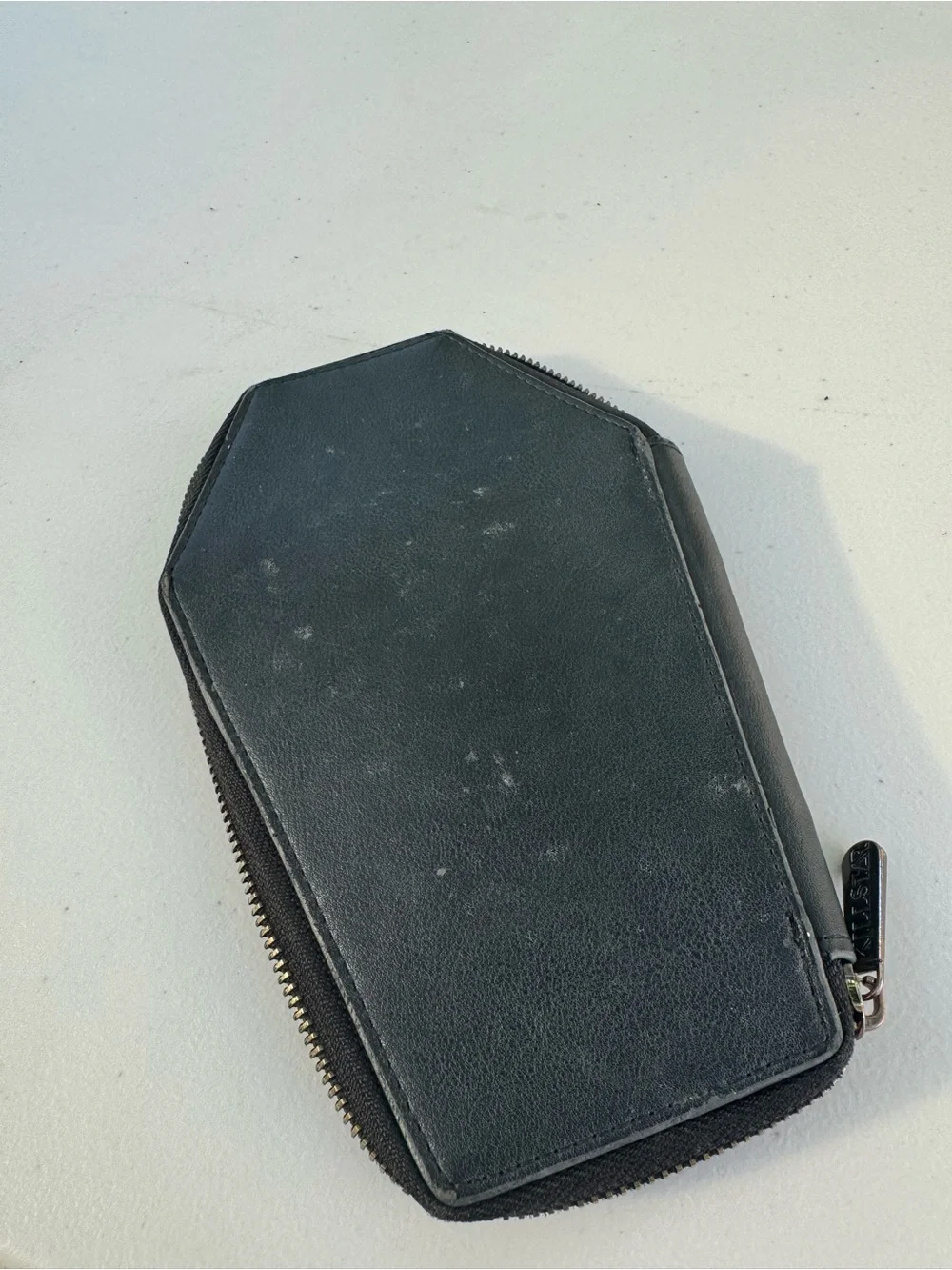 Killstar Black Coffin Wallet with Embossed Pentagram